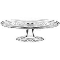 Тортовница стеклянная прозрачная Kastehelmi, Iittala магазин Glossary 