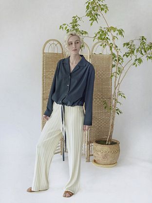 RIBBED PANTS IVORY, Le 17 Septembre магазин Glossary 
