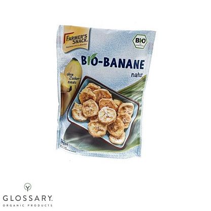 Банан сушеный слайсами органический Farmer's Snack / магазин Glossary 