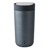 Стальная термокружка темно-синяя To Go Click, Stelton магазин Glossary 