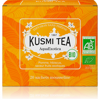 Чай травяной "Аква Экзотика" органический пакет Kusmi Tea,  магазин Glossary 