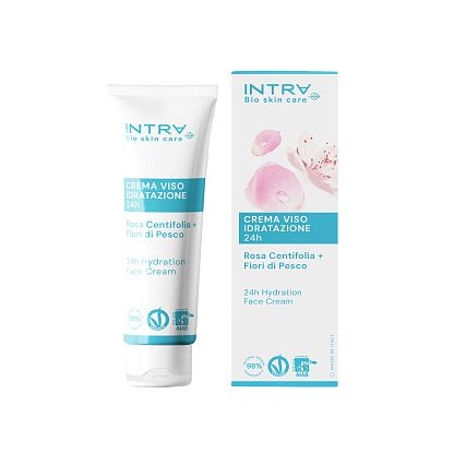 Увлажняющий крем для лица д/всех типов кожи "Rosa Centifolia & Fiori di Pesco" INTRA магазин Glossary 