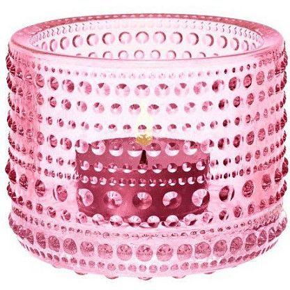 Подсвечник светло-розовый Kastehelmi, Iittala магазин Glossary 