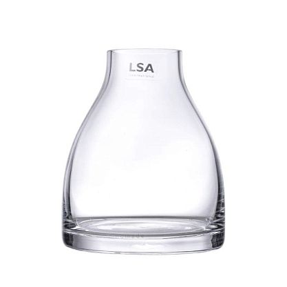 Ваза стеклянная прозрачная 16см Flower, LSA international магазин Glossary 