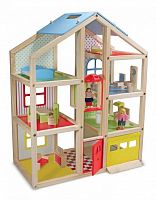 Кукольный домик с подъемником и мебелью магазин Glossary 