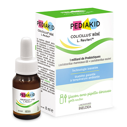 Капли против колик Pediakid Колицилус Беби для детей с рождения / COLICILLUS BEBE L. Reuteri + - Пробиотики Pediakid,  магазин Glossary 