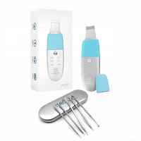 Набор ультразвукового скрабера для лица Medica+ Vibroskin 8.0 + инструмент для чистки лица магазин Glossary 