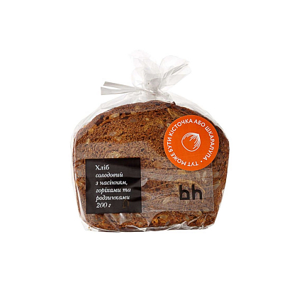 Хлеб солодовый с семенами, орехами и изюмом, Bakehouse магазин Glossary 