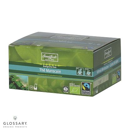 Чай зеленый марокканский с мятой в конвертах органический магазин Glossary 