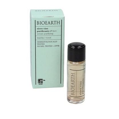 M&S Face Serum Purifying - Sage Увлажняющая, очищающая и детоксицирующая сыворотка для проблемной кожи Bioearth,  магазин Glossary 