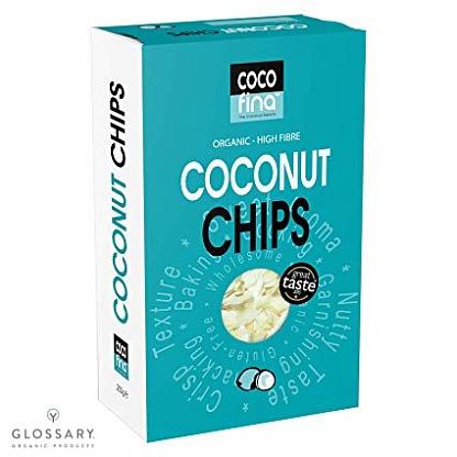 Чипсы кокосовые органические в коробке Cocofina,  магазин Glossary 