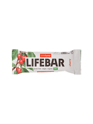 Батончик энергетический с вишней органический Lifebar Lifefood магазин Glossary 