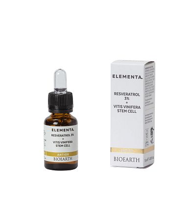 Elementa_RESVERATROL 3% + VITIS VINIFERA STEM CELL (antiox) Сыворотка антиоксидантная Ресвератрол+Стволовые Клетки красного вина Bioearth,  магазин Glossary 