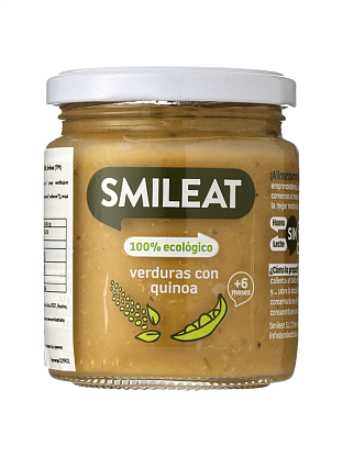 Детское питание "Овощи из киноа" пюре органическое (с 6 месяцев) Smileat магазин Glossary 