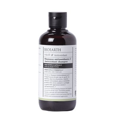 Hair 2.0 Antioxidant Shampoo // For All Hair Types Шампунь реминерализующий антиоксидантный для всех типов волос Bioearth,  магазин Glossary 
