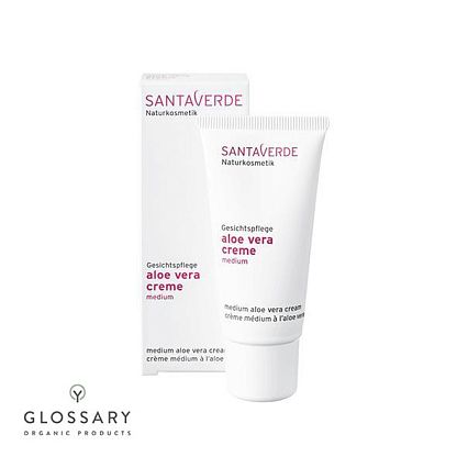 Питательный крем для лица с алоэ вера Santaverde магазин Glossary 