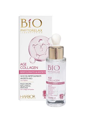 Сыворотка-капли антивозрастная для лица AGE COLLAGEN PLUMPING FACE DROPS Phytorelax магазин Glossary 