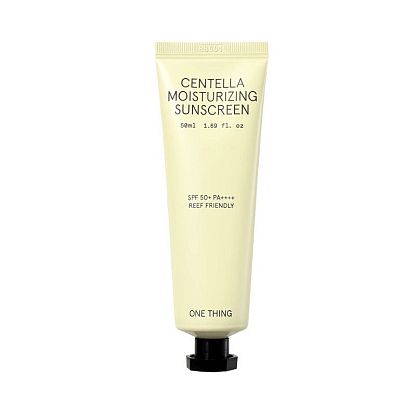 Солнцезащитный увлажняющий крем с экстрактом центеллы азиатской Centella, One Thing магазин Glossary 