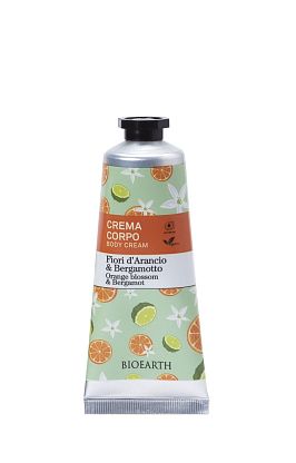 Family Body Cream Orange Blossom & Bergamott Крем для тела увлажняющий и смягчающий Bioearth,  магазин Glossary 