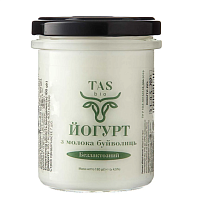 Йогурт сливочный из молока буйволиц безлактозный 7,5% жира Тасбіо,  магазин Glossary 