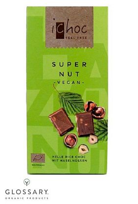 Шоколад молочный ореховый Super Nut органический магазин Glossary 