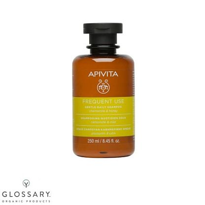 Мягкий шампунь для ежедневного использования APIVITA,  магазин Glossary 