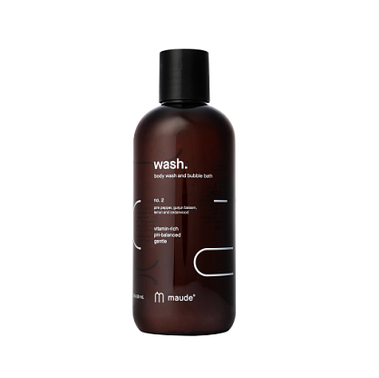 Wash no.2 pink pepper & gurjun balsam - Гель для душа и пена для ванны - аромат №2 розовый перец и бальзам гурджун Maude,  магазин Glossary 