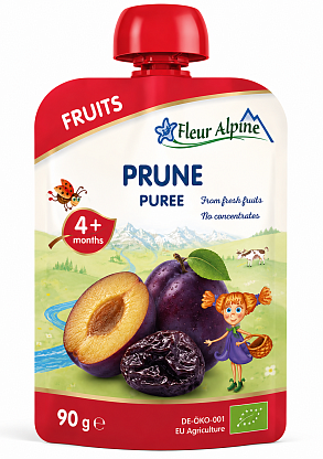 Фруктовое органическое пюре чернослив с 4 месяцев Fleur Alpine,  магазин Glossary 