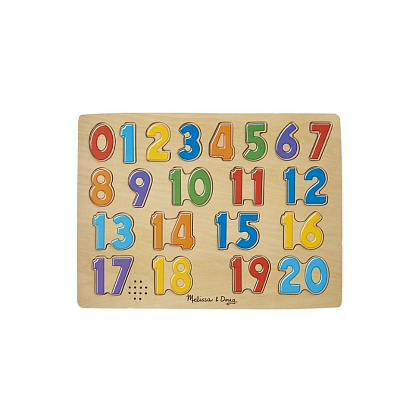 Звуковой пазл "Цифры" Melissa&Doug магазин Glossary 