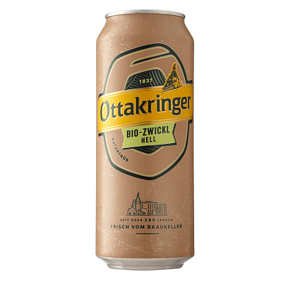 Пиво светлое нефильтрованное непастеризованное Био-Цвикл Ottakringer Brauerei,  магазин Glossary 
