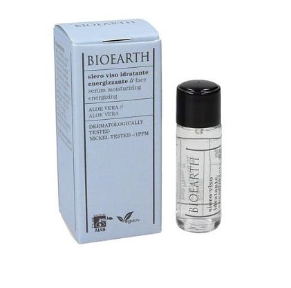 M&S Face Serum Moisturizing Energizing - Aloe Vera Сыворотка глубокого увлажнения для сияния кожи Bioearth,  магазин Glossary 