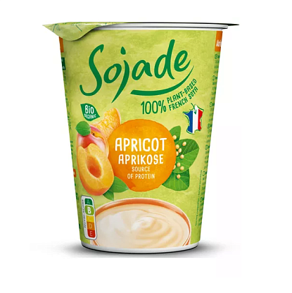 Продукт из ферментированной сои с абрикосом органический Sojade,  магазин Glossary 
