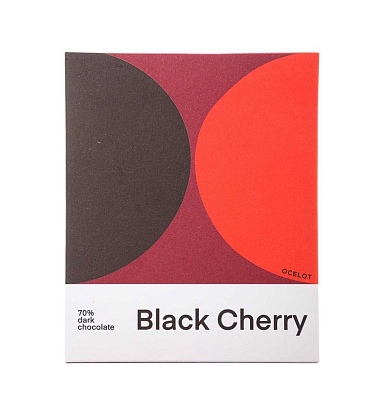 Шоколад черный Черная вишня 70% органический Ocelot Chocolate,  магазин Glossary 