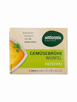 Бульонные кубики органические овощные без добавления дрожжей Naturata, магазин Glossary 