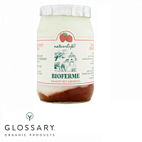 Йогурт клубника органический Bioferme,  магазин Glossary 