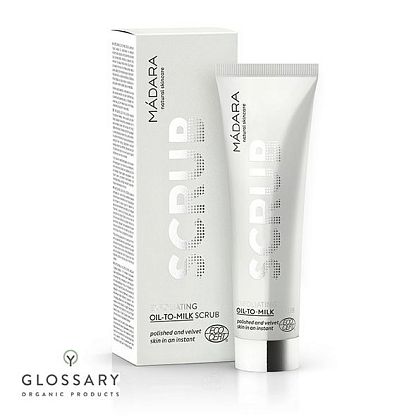 Скраб для лица MADARA с овсом и косточками абрикоса / магазин Glossary 