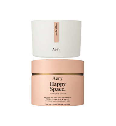 Свеча ароматическая 3-гнитовая "Пространство счастья" Aromatherapy Aery Living, магазин Glossary 