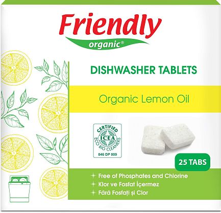 Органические таблетки для посудомоечной машины (лимон) магазин Glossary 