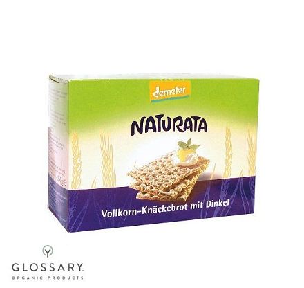 Хлебцы ржаные органические цельнозерновые с добавлением спельты магазин Glossary 