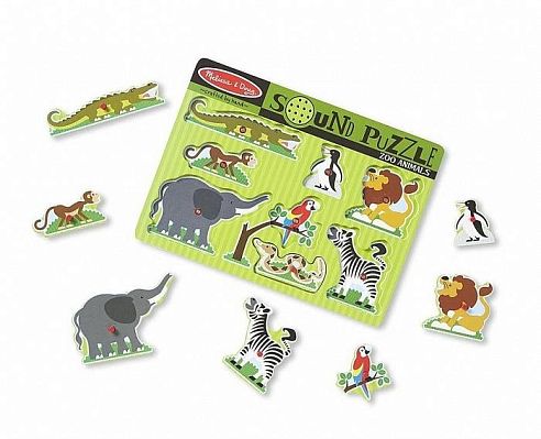 Звуковой пазл "Зоопарк" Melissa&Doug магазин Glossary 