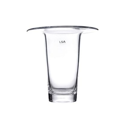 Ваза стеклянная прозрачная 26см Victoria, LSA international магазин Glossary 