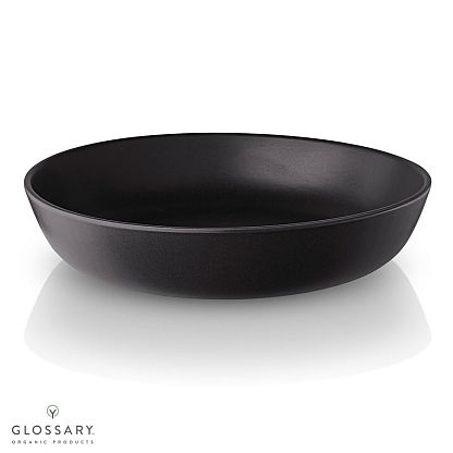 Тарелка глубокая черная керамическая 20 см Nordic Kitchen магазин Glossary 