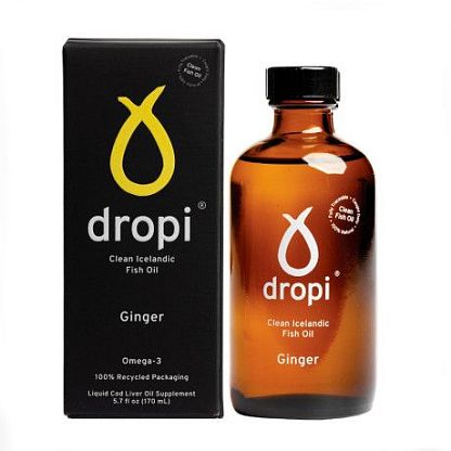 Диетическая добавка масло печени трески Имбирь "Ginger" Dropi,  магазин Glossary 