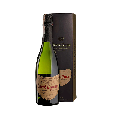 Вино виноградное игристое брют белое Резерва де ла Фамилья Гран Резерва Брют Натуре 12%. Juve y Camps магазин Glossary 