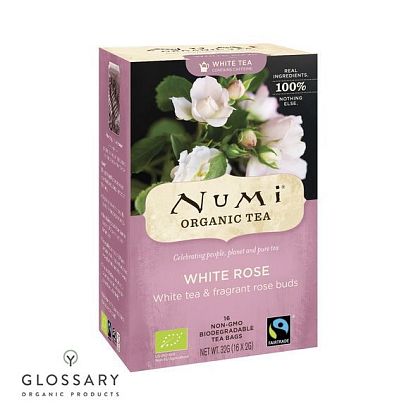 Белый чай "Белая роза" Numi магазин Glossary 