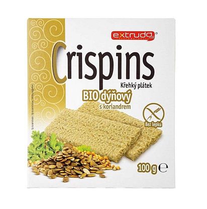 Хлебцы органические с тыквой кориандром и чесноком Crispins магазин Glossary 