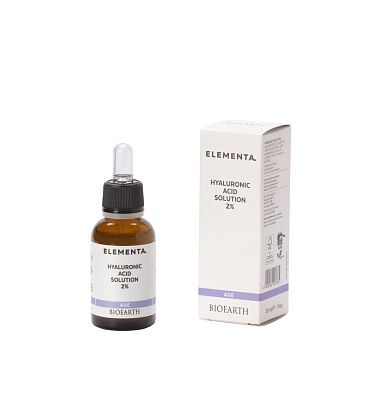 Elementa_ HYALURONIC ACID SOLUTION 2% (age) Сыворотка антивозрастная Гиалуроновая кислота Bioearth,  магазин Glossary 