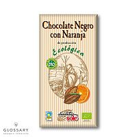 Шоколад черный 56% с апельсином органический магазин Glossary 