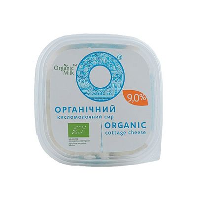 Творог органический  жирность 9,0 % Organic Milk,  магазин Glossary 