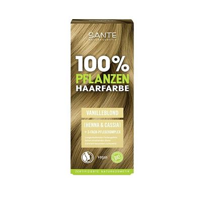 БИО-Краска-порошок для волос растительная Vanilla blonde SANTE,  магазин Glossary 